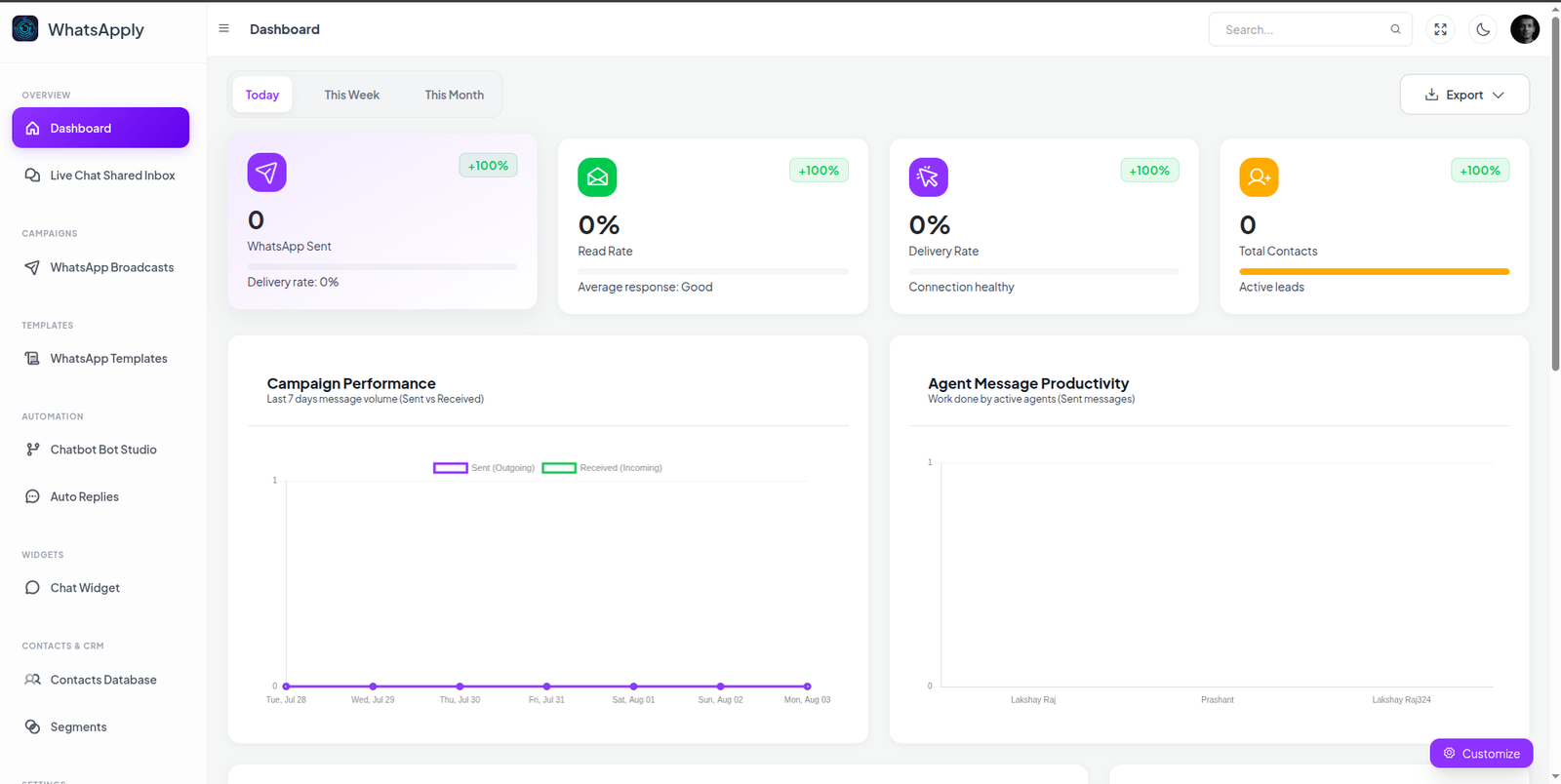 WhatsApp automation