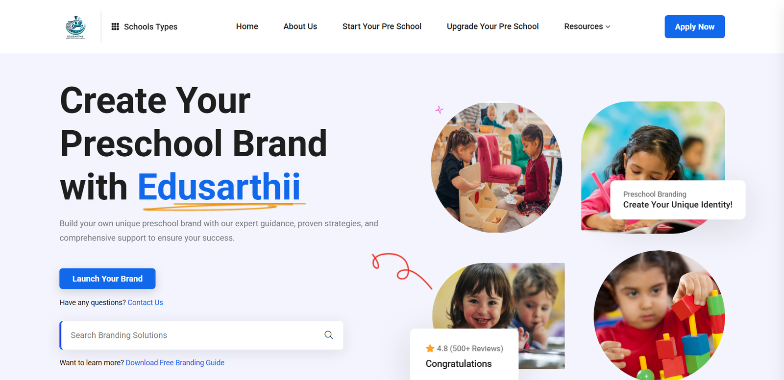 EduSarthii School Branding