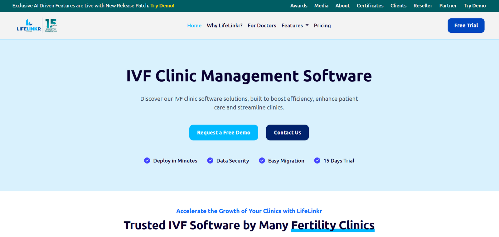 Specialized Clinic Website